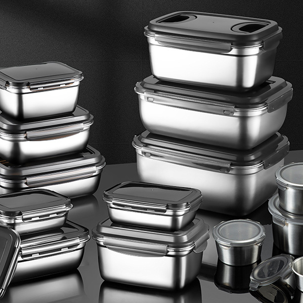 Meal Prep Oven Safe Containers - Контейнер для хранения продуктов из нержавеющей