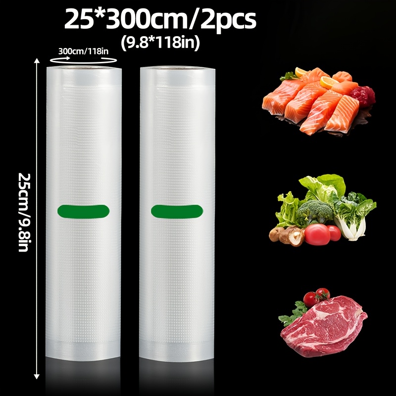 Meal Prep Vacuum Sealer - Набор из 2 рулонов для вакуумного