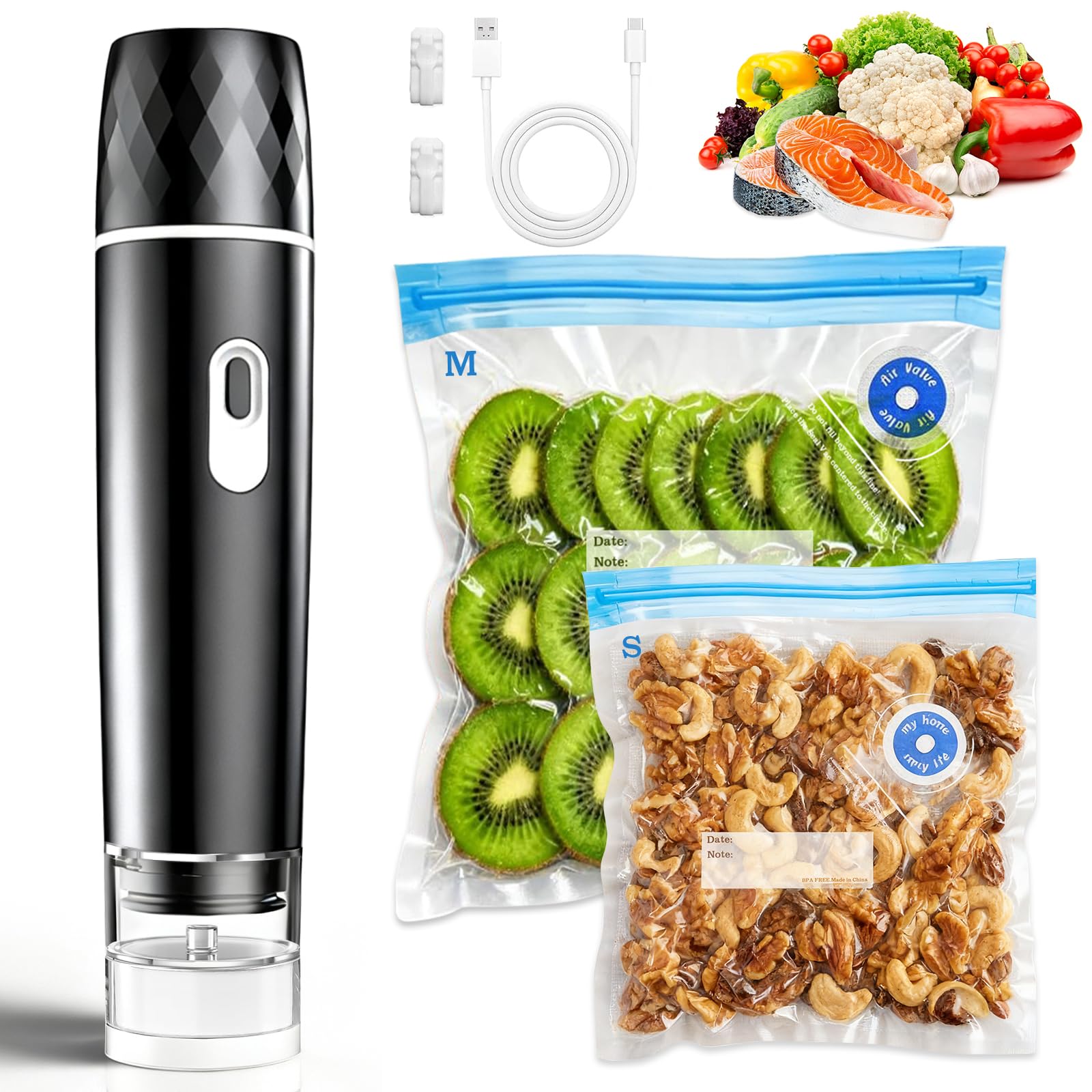Meal Prep Vacuum Sealer - Вакуумный упаковщик для продуктов, мощный ручной