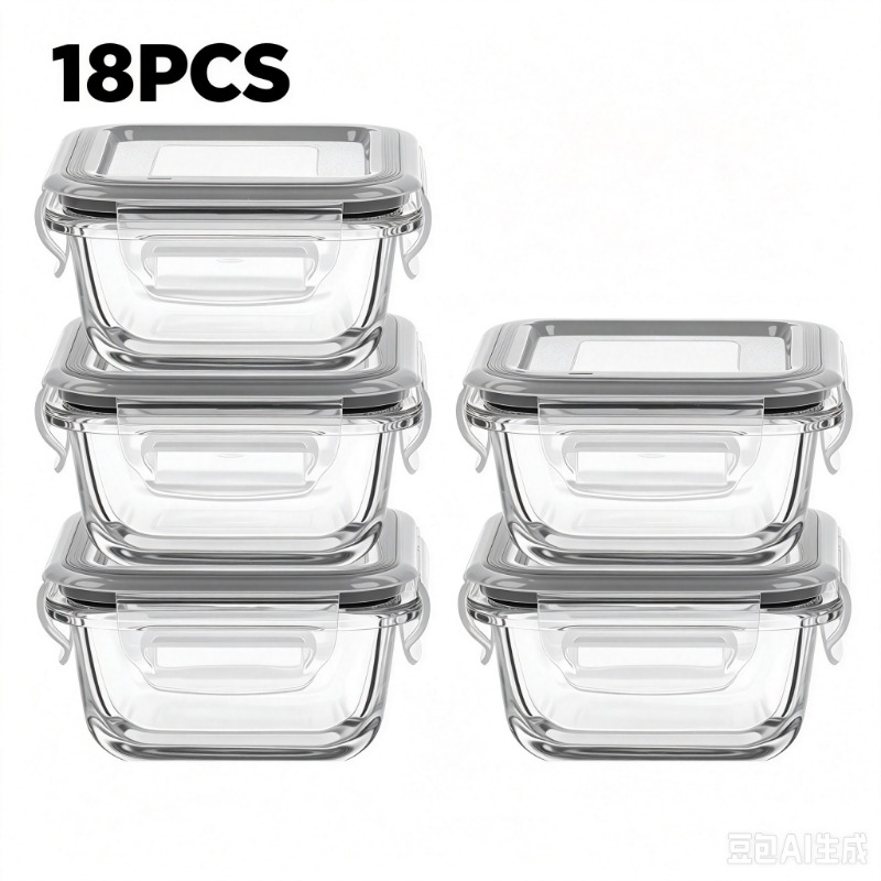 Meal Prep Oven Safe Containers - Набор стеклянных контейнеров для хранения продуктов,