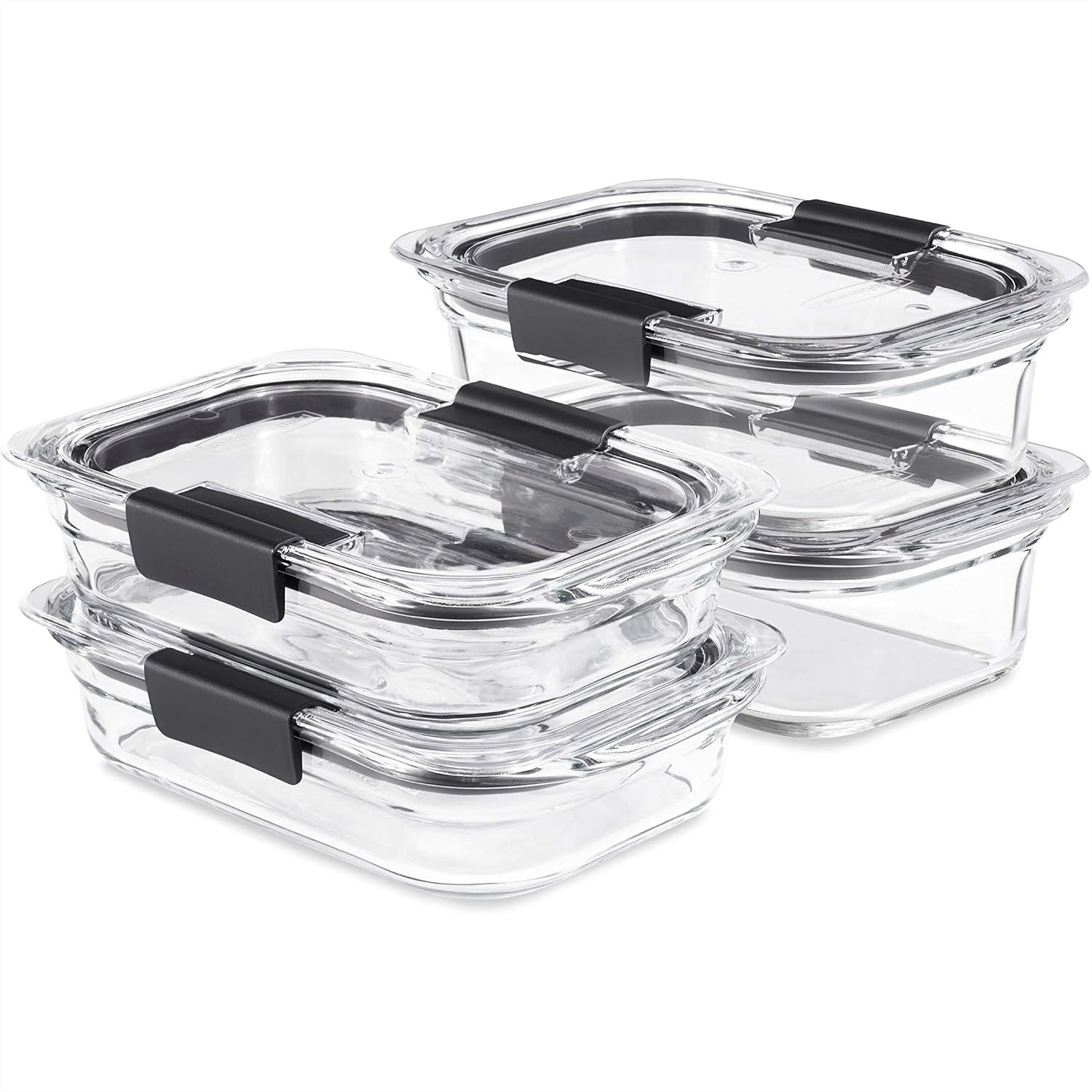 Meal Prep Oven Safe Containers - Набор из 4 стеклянных контейнеров для