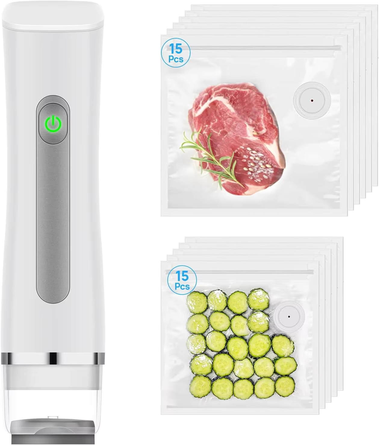 Meal Prep Vacuum Sealer - Вакуумный упаковщик для продуктов с прозрачным