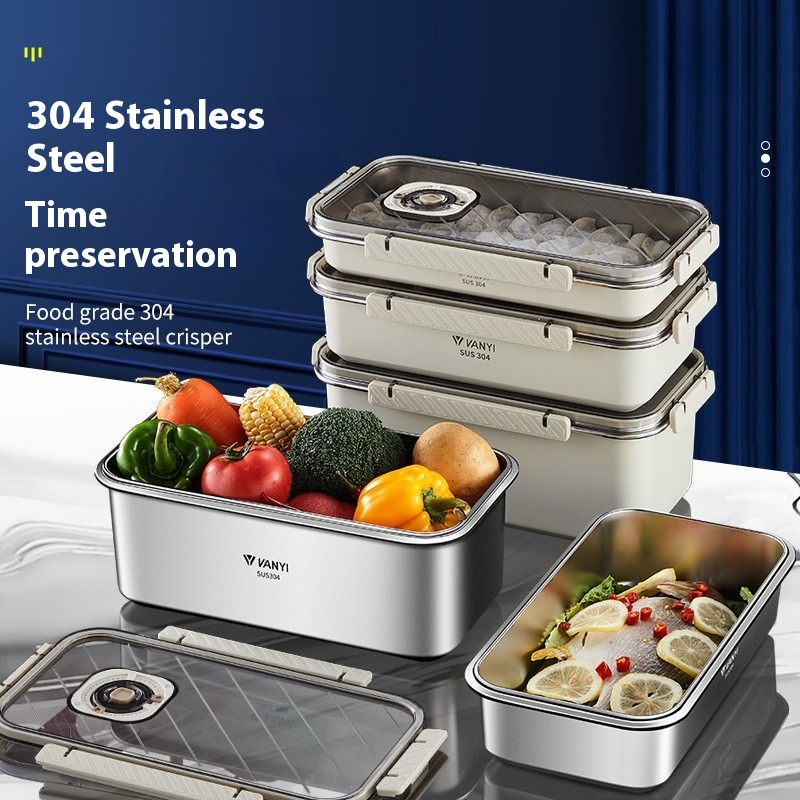 Meal Prep Containers Xl - Контейнер для хранения продуктов из нержавеющей