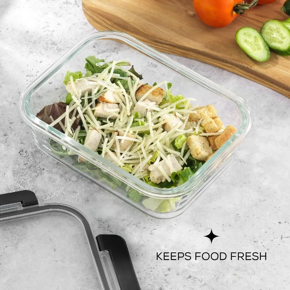 y Стеклянные контейнеры для хр – обзор и цена Meal Prep Glass Containers With Lids