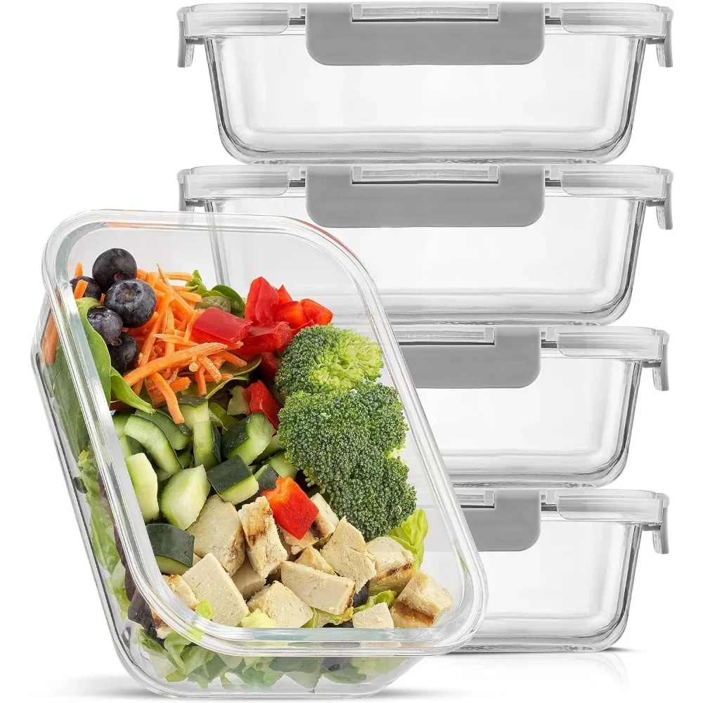 y Стеклянные контейнеры для хр – обзор и цена Meal Prep Glass Containers With Lids