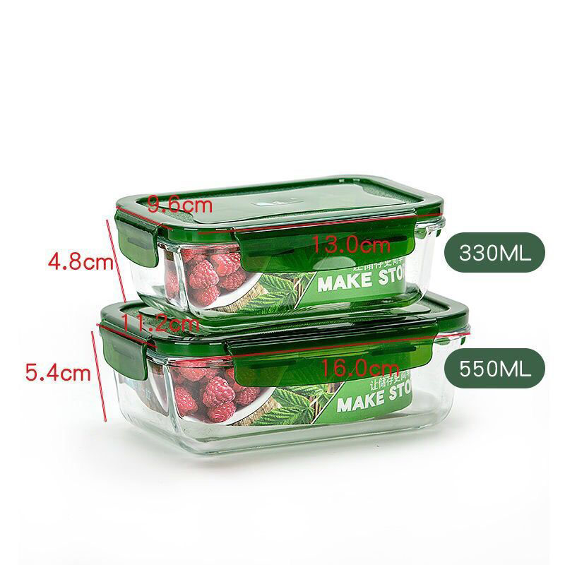 3 шт./коробка для ланча с подо – обзор и цена Meal Prep Glass Containers With Lids