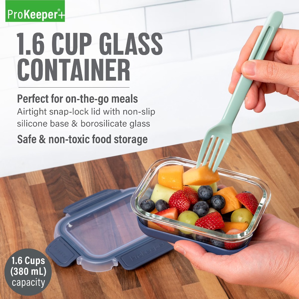 Набор из 2 стеклянных контейне – обзор и цена Meal Prep Glass Containers With Lids