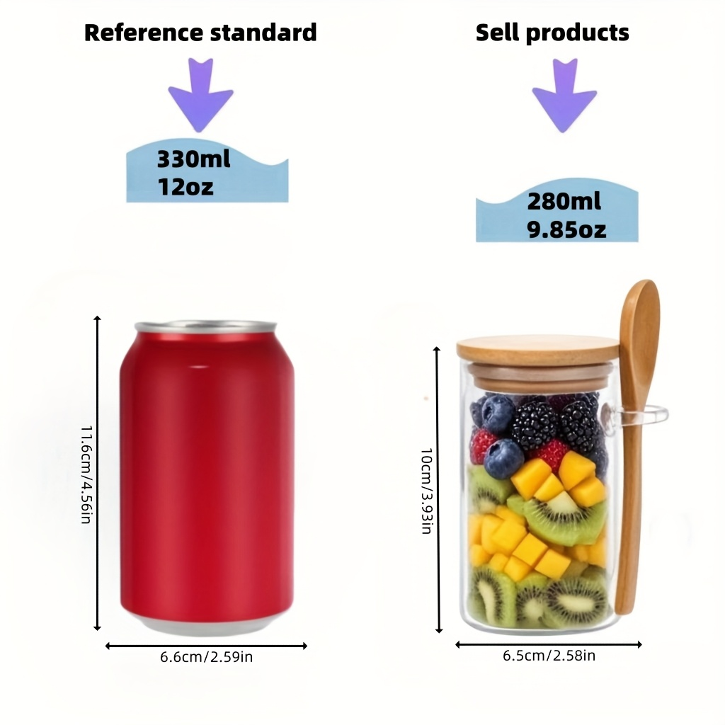Набор из 4/8/12 стаканов для з – обзор и цена Meal Prep Glass Containers With Lids
