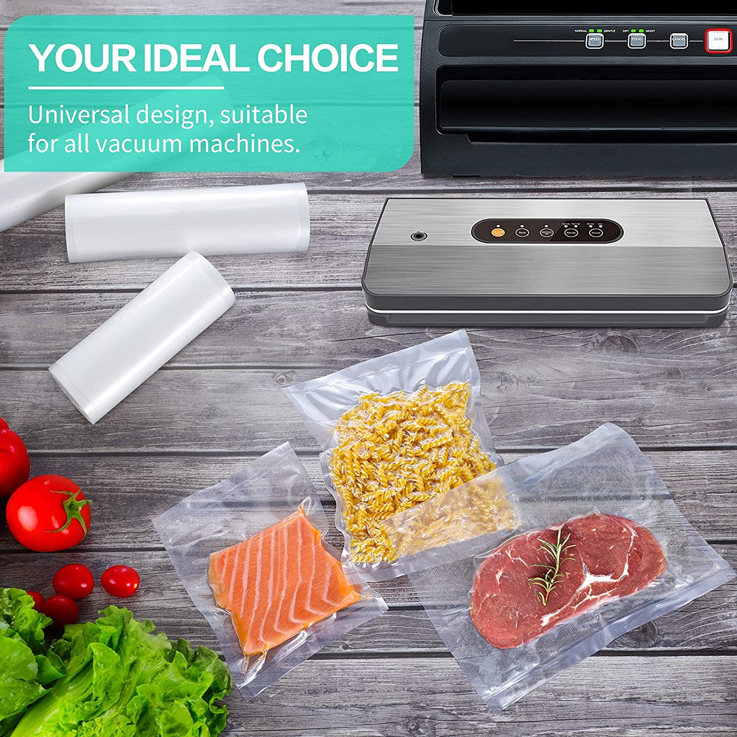 Пакеты для вакуумной упаковки  – обзор и цена Meal Prep Vacuum Sealer