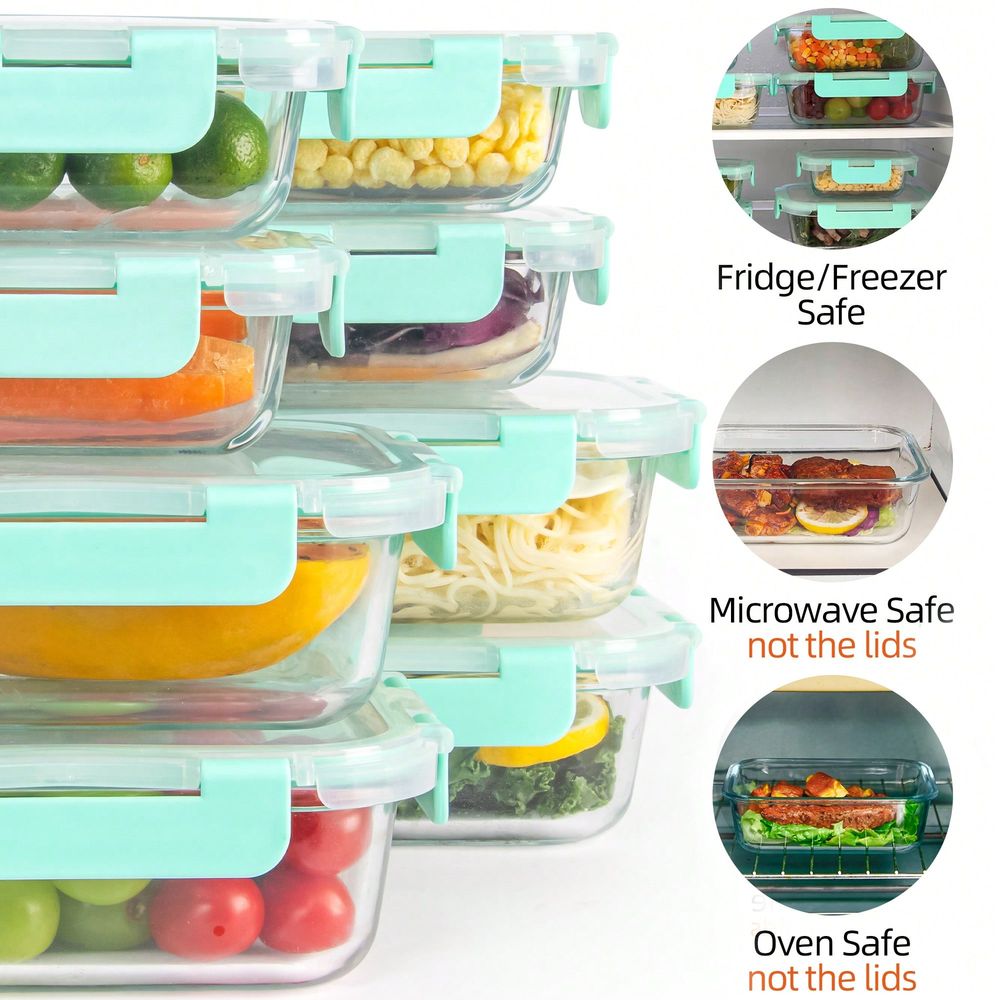 Набор из 24 стеклянных контейн – обзор и цена Meal Prep Glass Containers With Lids