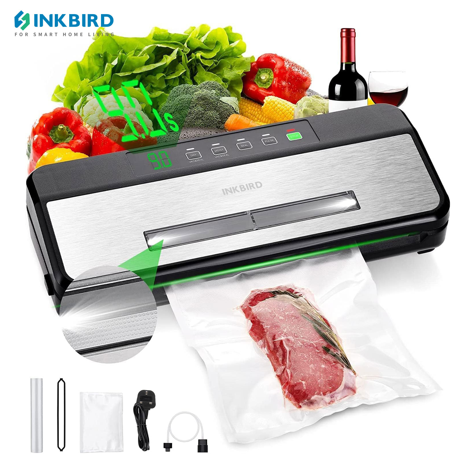 INKBIRD 3-й вакуумный упаковщи – обзор и цена Meal Prep Vacuum Sealer