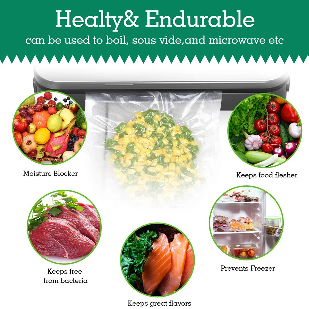 Рулонные пакеты для вакуумной  – обзор и цена Meal Prep Vacuum Sealer