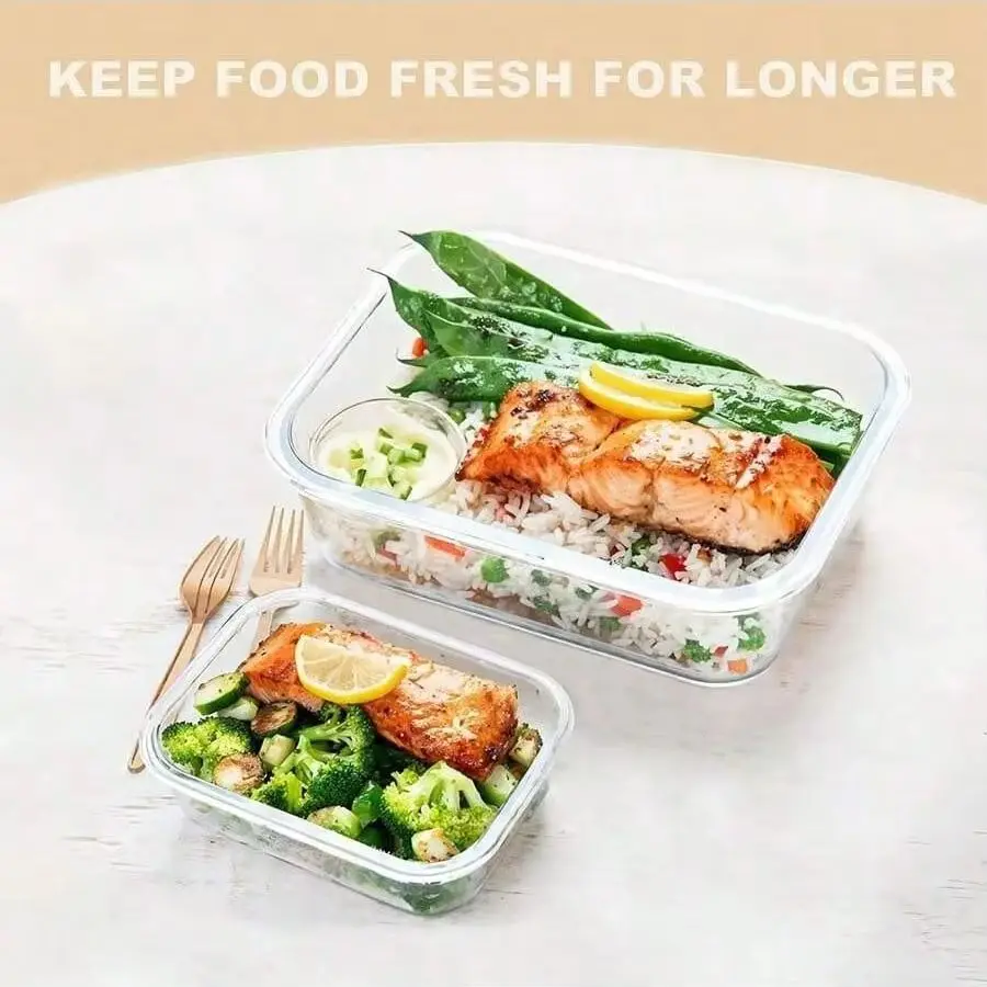 Стеклянный контейнер для хране – обзор и цена Meal Prep Glass Containers With Lids